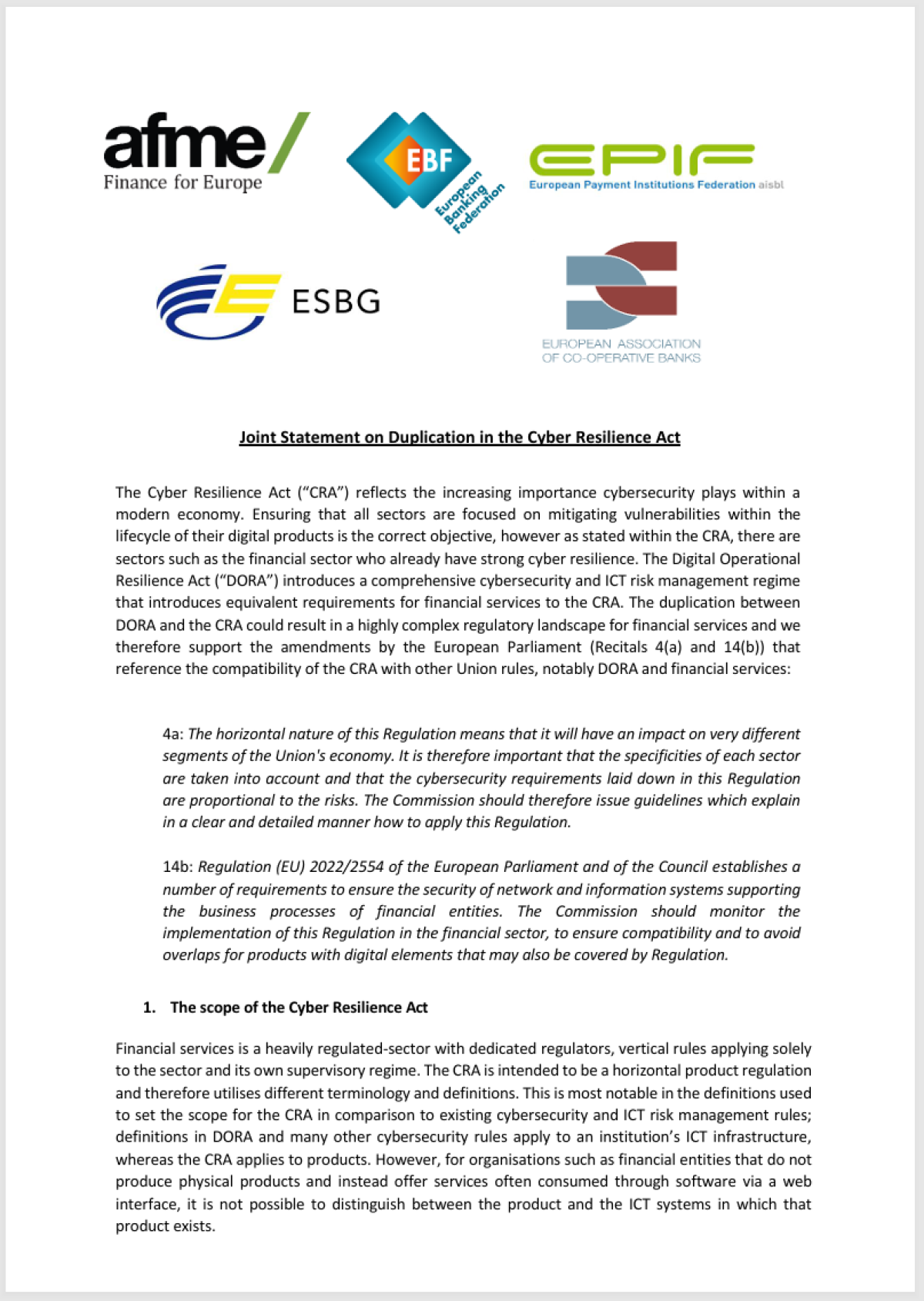 cyber sec statement cover