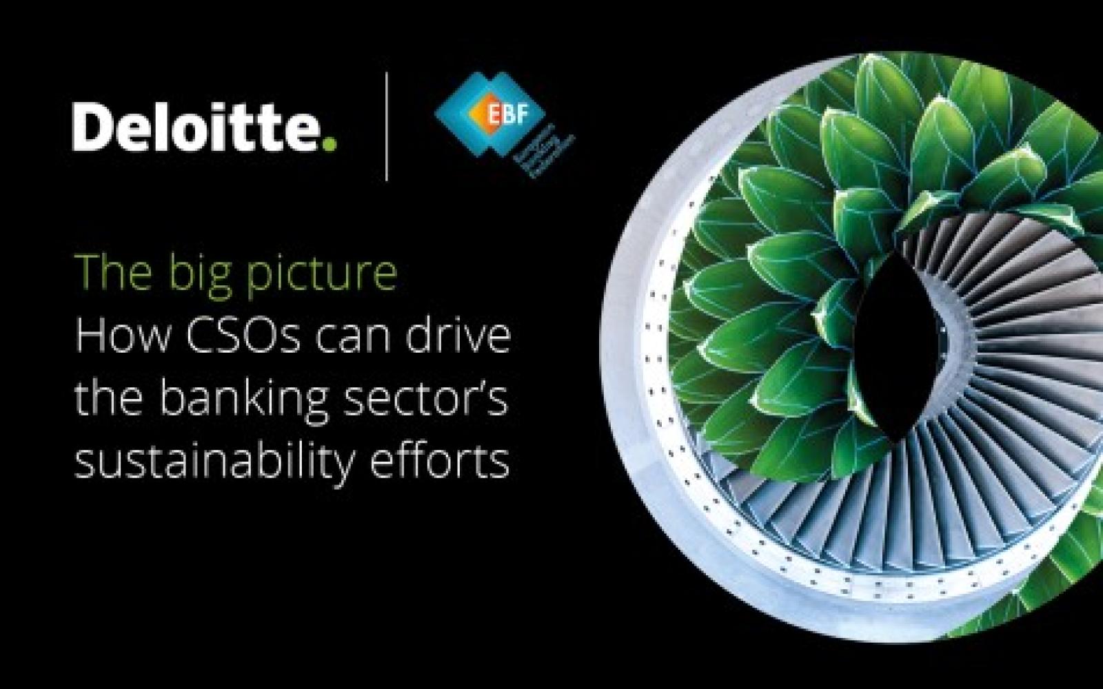 The big picture How CSOs can drive the banking sector’s sustainability efforts