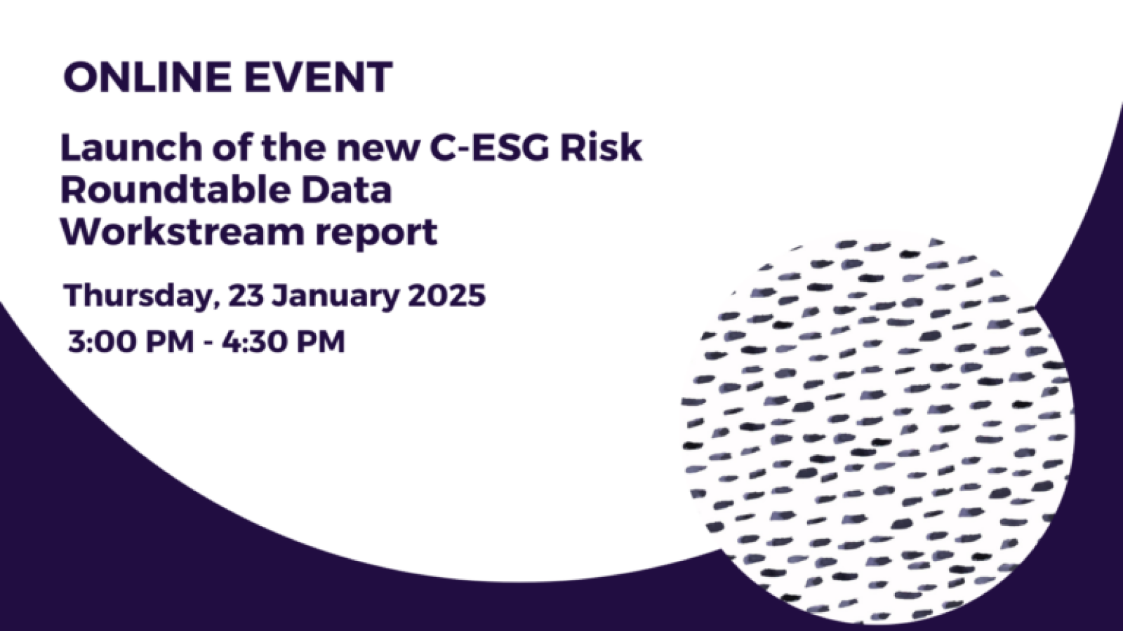 Launch of the new C-ESG Risk Roundtable Data Workstream report Online