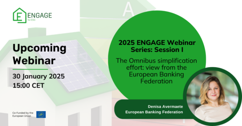 2025 #ENGAGE4ESG Webinar: The Omnibus Simplification Effort Online