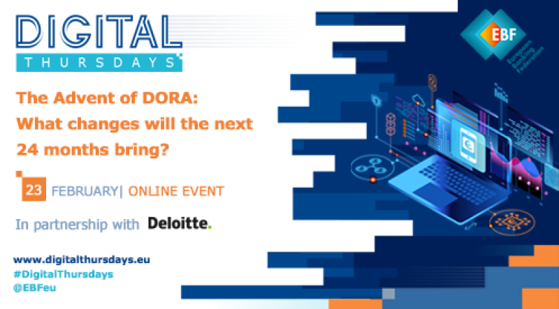EBF Digital Thursdays 2023 The Advent of DORA: what changes will the next 24 months bring?